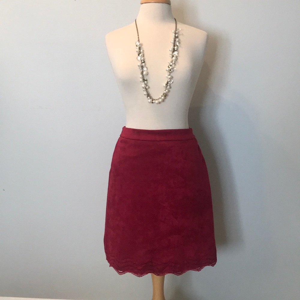 Suede Skirt
